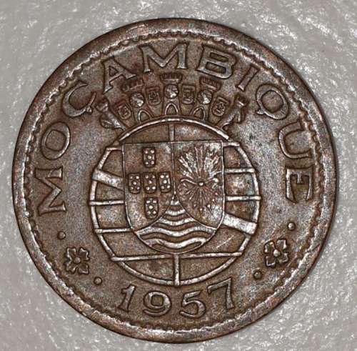 1957 - 50 CENTAVOS - MOCAMBIQUE - MOZAMBIQUE - (Bronze)